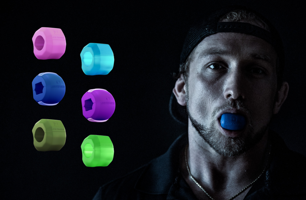 An image of the different jawzrsize facial fitness devices