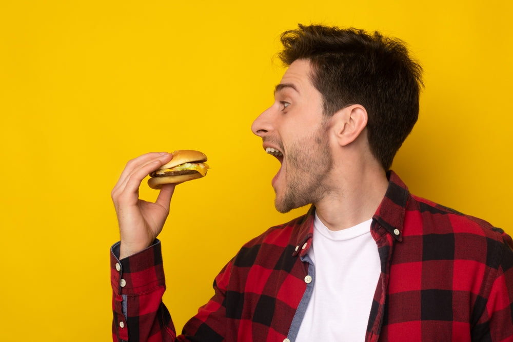 Person eating soft foods