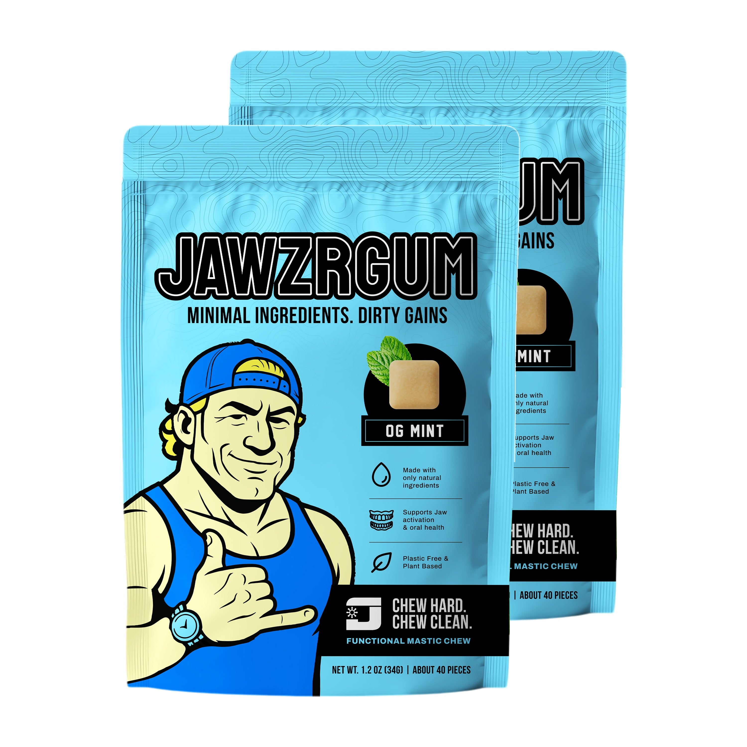 Jawzrgum - Mint Flavor 40 Pieces
