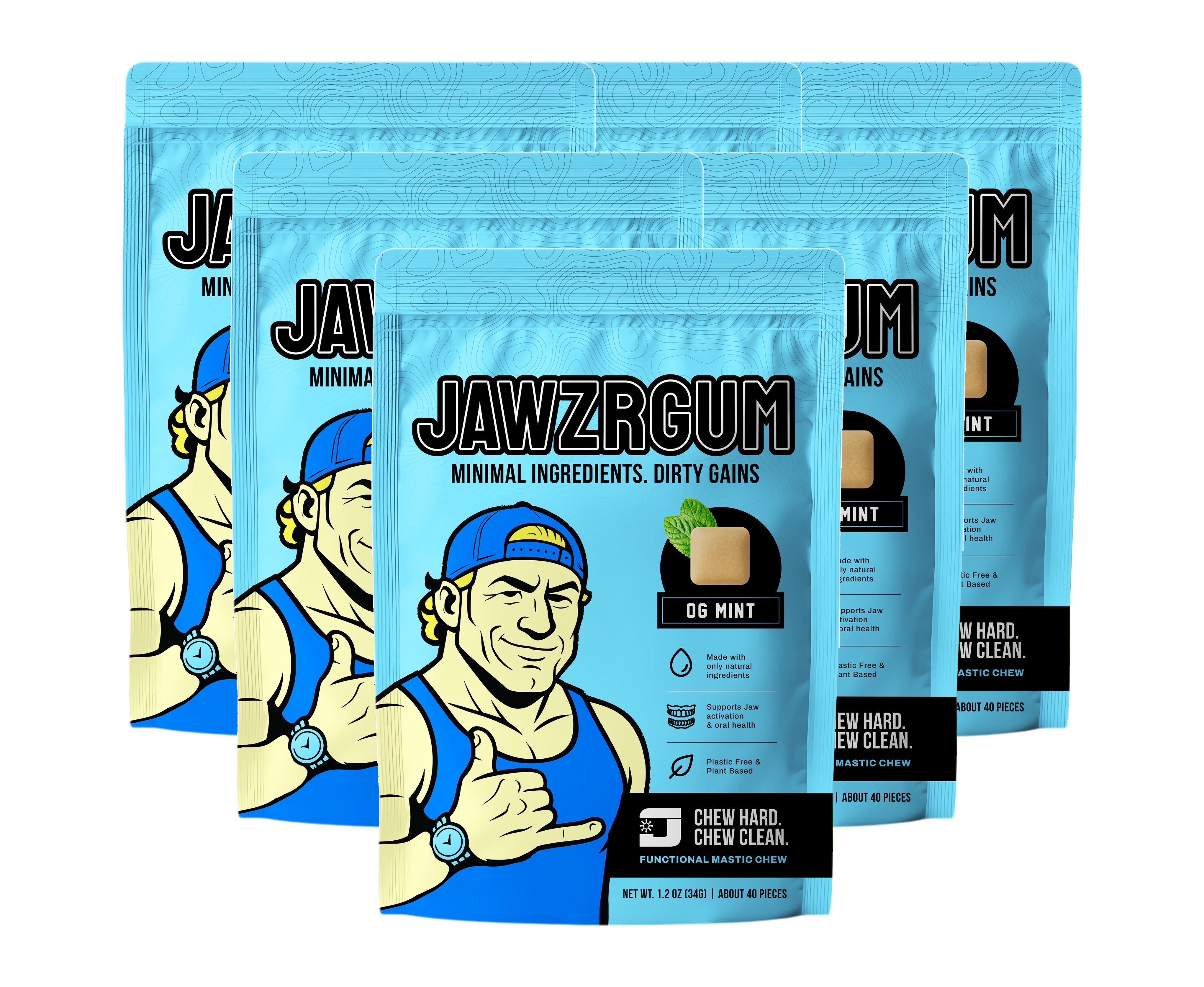 Jawzrgum - Mint Flavor 40 Pieces