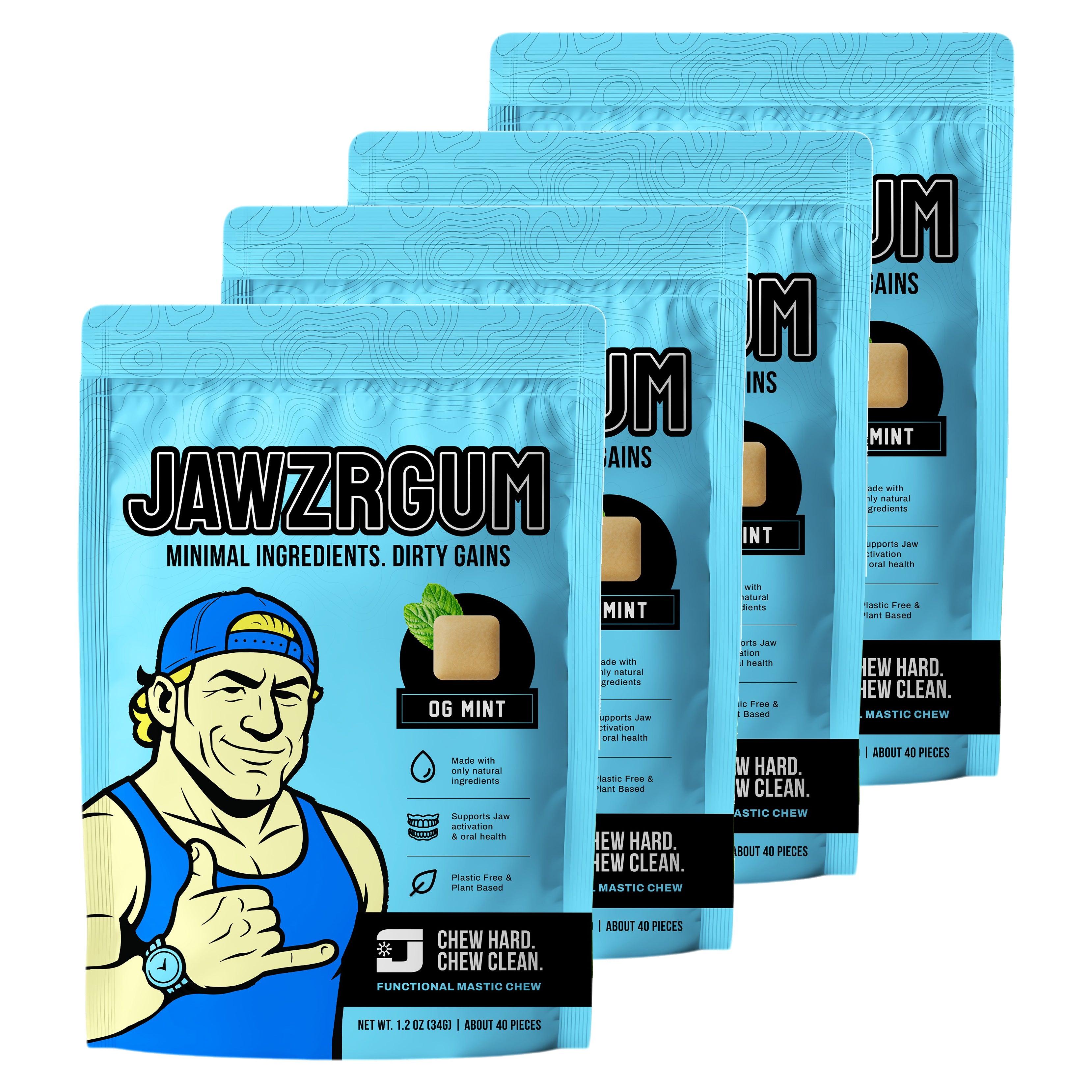 Jawzrgum - Mint Flavor 40 Pieces